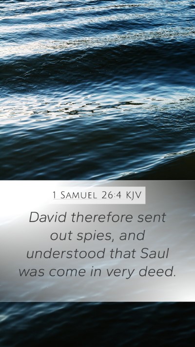 1 Samuel 26:4 KJV Bible Verse Image