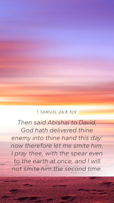 1 Samuel 26:8 KJV Bible Verse Image