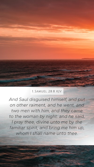 1 Samuel 28:8 KJV Bible Verse Image