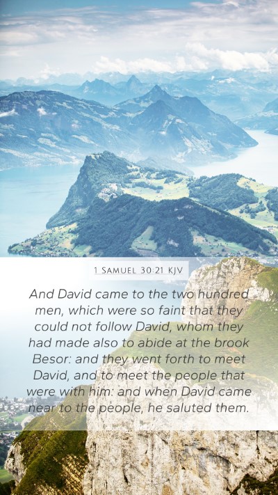 1 Samuel 30:21 KJV Bible Verse Image