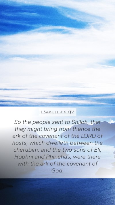 1 Samuel 4:4 KJV Bible Verse Image