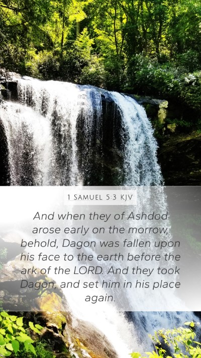 1 Samuel 5:3 KJV Bible Verse Image