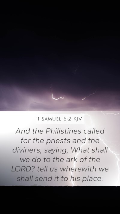 1 Samuel 6:2 KJV Bible Verse Image