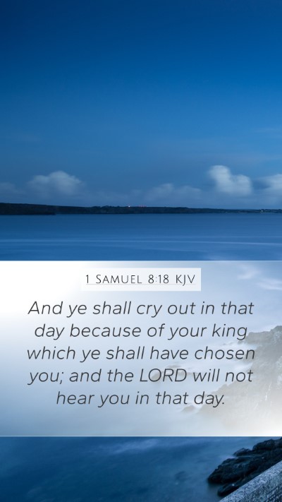 1 Samuel 8:18 KJV Bible Verse Image