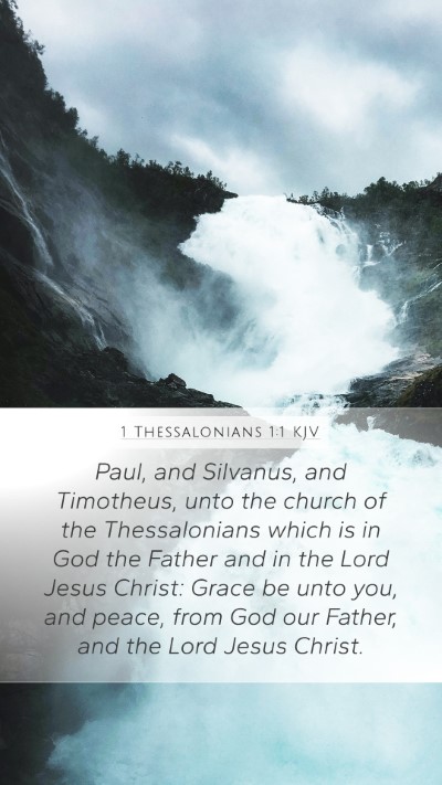 1 Thessalonians 1:1 KJV Bible Verse Image