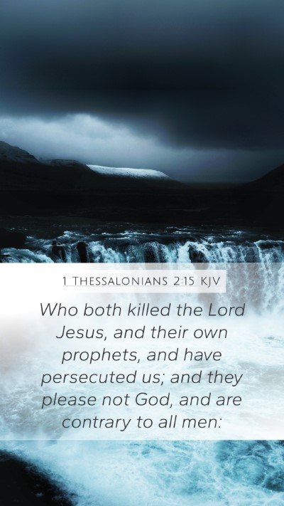 1 Thessalonians 2:15 KJV Bible Verse Image