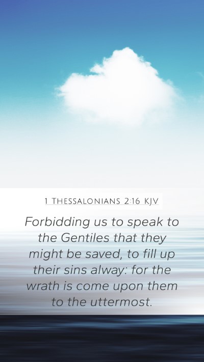 1 Thessalonians 2:16 KJV Bible Verse Image