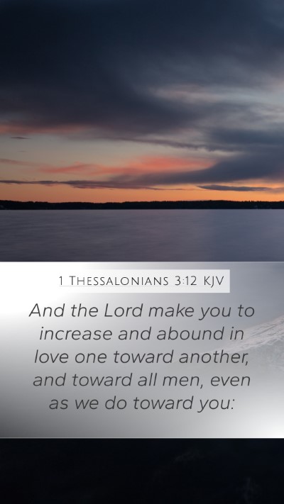 1 Thessalonians 3:12 KJV Bible Verse Image