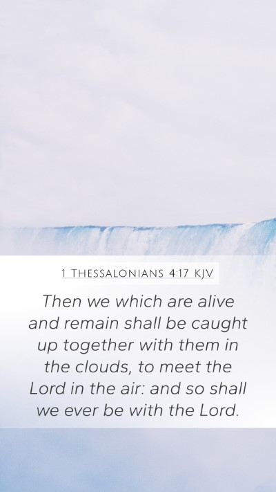 1 Thessalonians 4:17 KJV Bible Verse Image