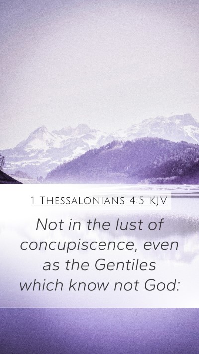 1 Thessalonians 4:5 KJV Bible Verse Image