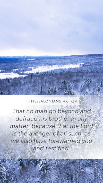 1 Thessalonians 4:6 KJV Bible Verse Image