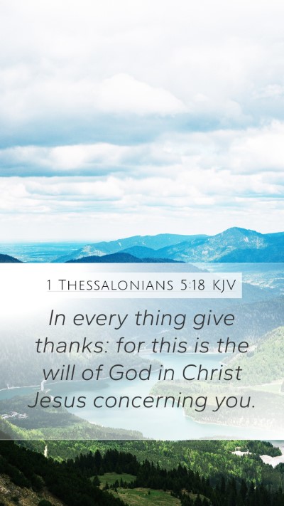1 Thessalonians 5:18 KJV Bible Verse Image