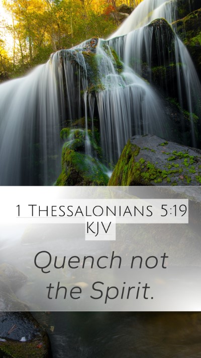 1 Thessalonians 5:19 KJV Bible Verse Image