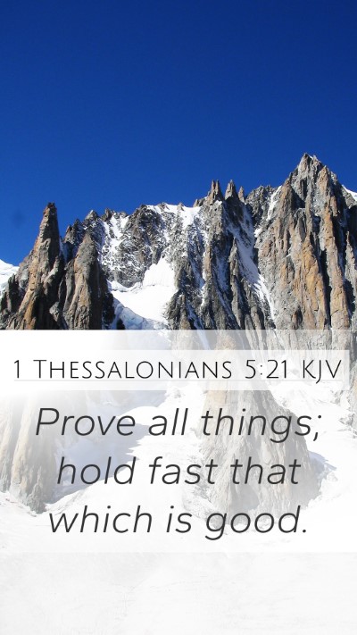 1 Thessalonians 5:21 KJV Bible Verse Image