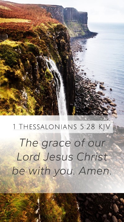1 Thessalonians 5:28 KJV Bible Verse Image