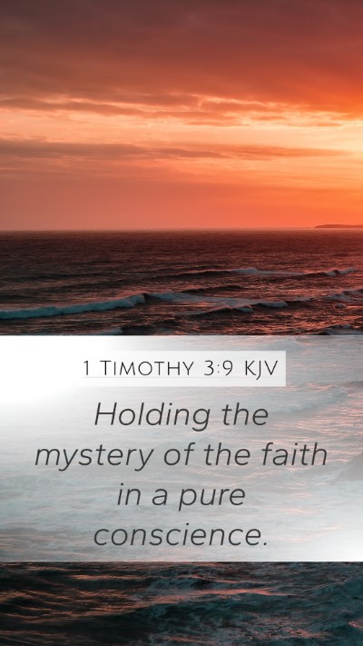 1 Timothy 3:9 KJV Bible Verse Image