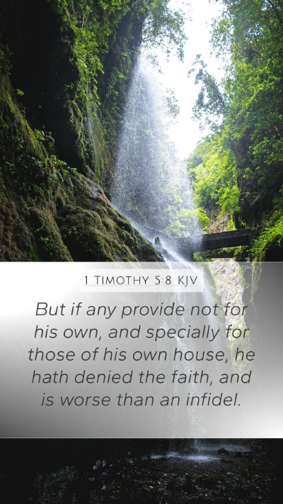 1 Timothy 5:8 KJV Bible Verse Image