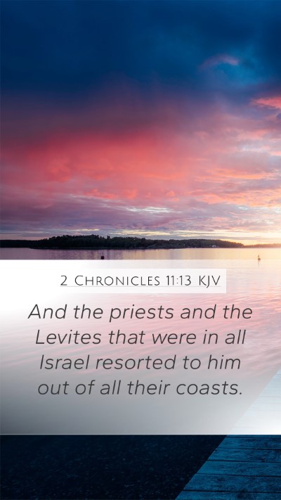 2 Chronicles 11:13 KJV Bible Verse Image