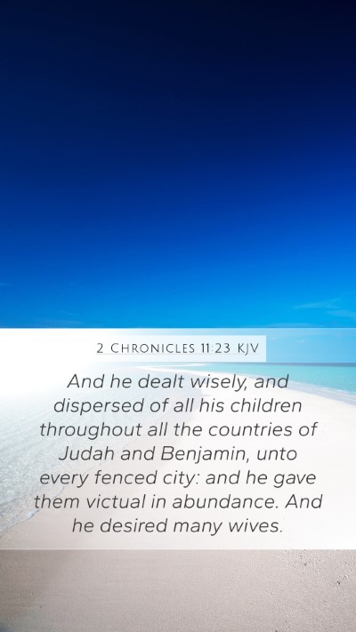 2 Chronicles 11:23 KJV Bible Verse Image