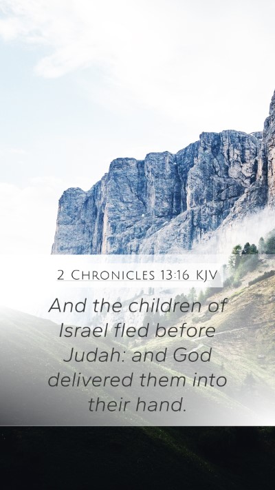 2 Chronicles 13:16 KJV Bible Verse Image