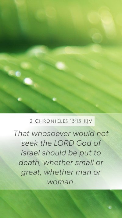 2 Chronicles 15:13 KJV Bible Verse Image
