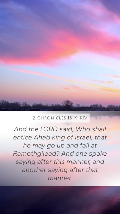 2 Chronicles 18:19 KJV Bible Verse Image