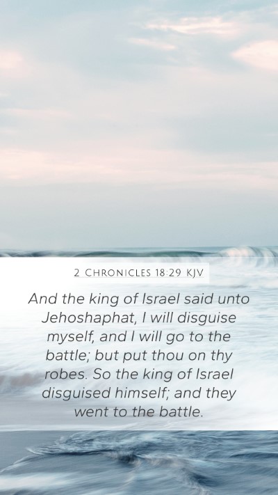 2 Chronicles 18:29 KJV Bible Verse Image