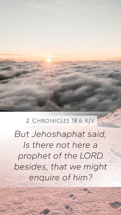 2 Chronicles 18:6 KJV Bible Verse Image