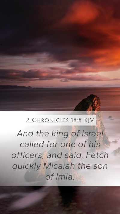 2 Chronicles 18:8 KJV Bible Verse Image
