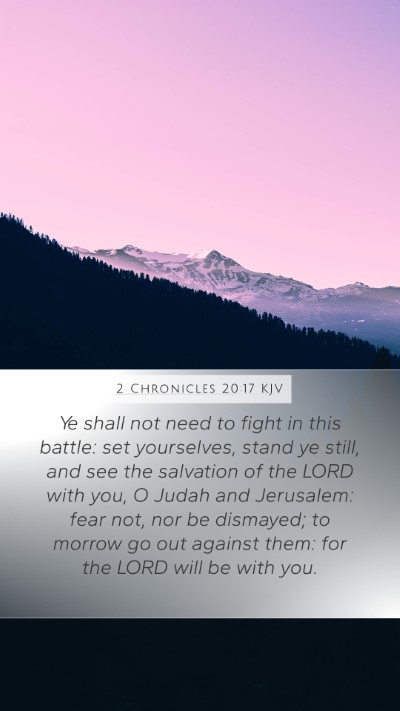2 Chronicles 20:17 KJV Bible Verse Image