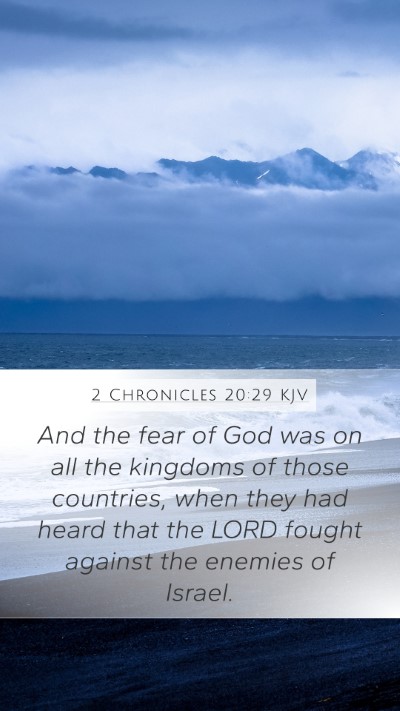 2 Chronicles 20:29 KJV Bible Verse Image