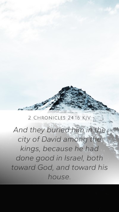 2 Chronicles 24:16 KJV Bible Verse Image