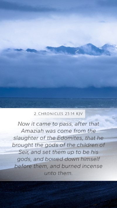 2 Chronicles 25:14 KJV Bible Verse Image