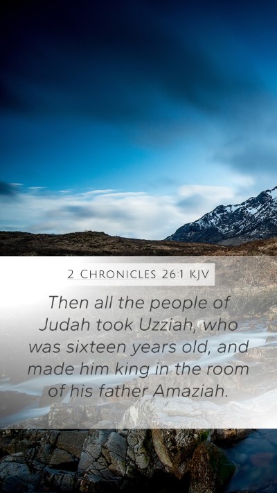 2 Chronicles 26:1 KJV Bible Verse Image