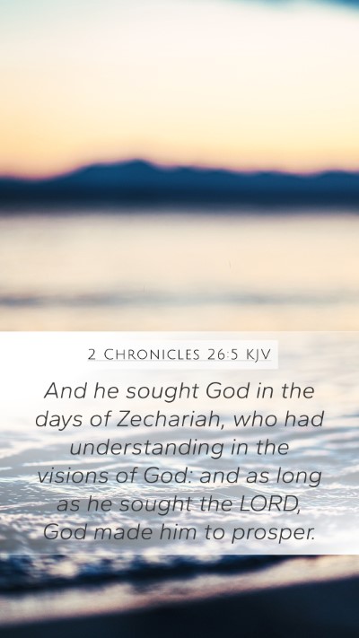 2 Chronicles 26:5 KJV Bible Verse Image