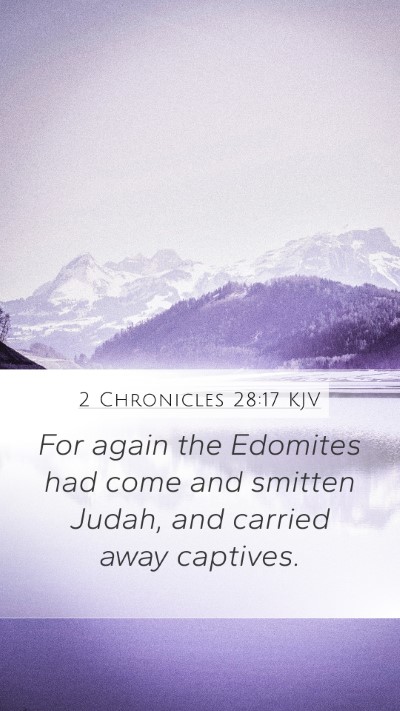 2 Chronicles 28:17 KJV Bible Verse Image