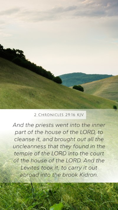2 Chronicles 29:16 KJV Bible Verse Image