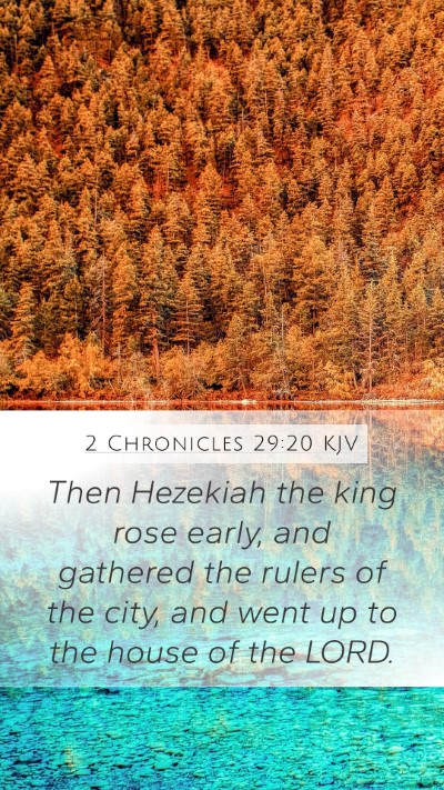 2 Chronicles 29:20 KJV Bible Verse Image