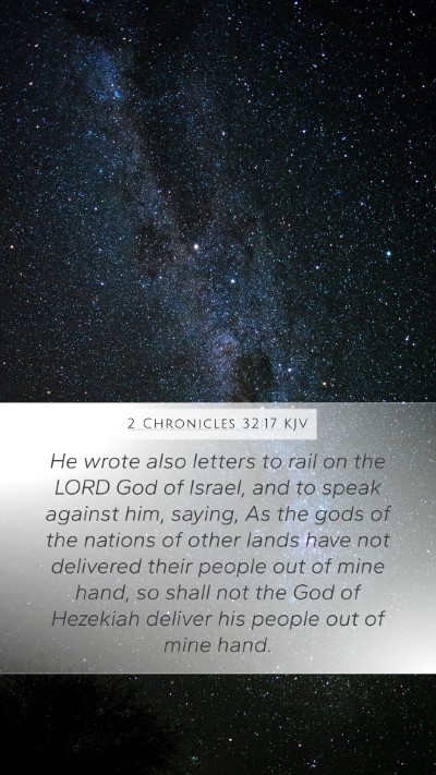 2 Chronicles 32:17 KJV Bible Verse Image
