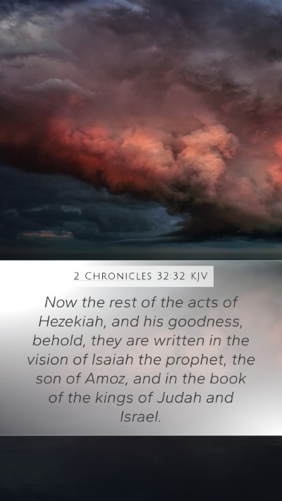 2 Chronicles 32:32 KJV Bible Verse Image
