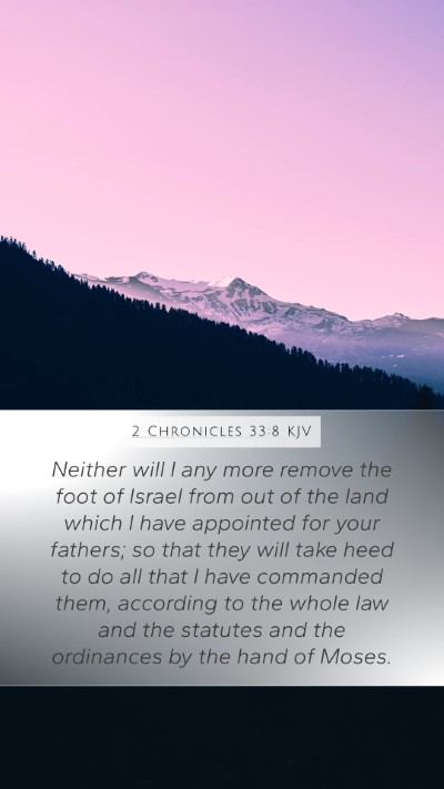 2 Chronicles 33:8 KJV Bible Verse Image