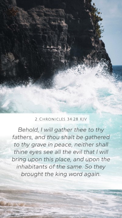 2 Chronicles 34:28 KJV Bible Verse Image