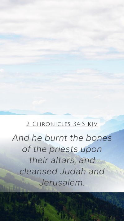 2 Chronicles 34:5 KJV Bible Verse Image