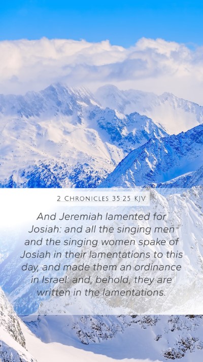 2 Chronicles 35:25 KJV Bible Verse Image