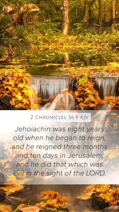 2 Chronicles 36:9 KJV Bible Verse Image