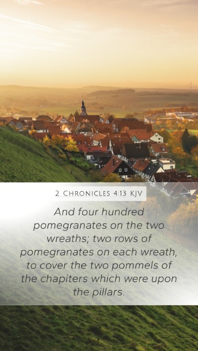 2 Chronicles 4:13 KJV Bible Verse Image