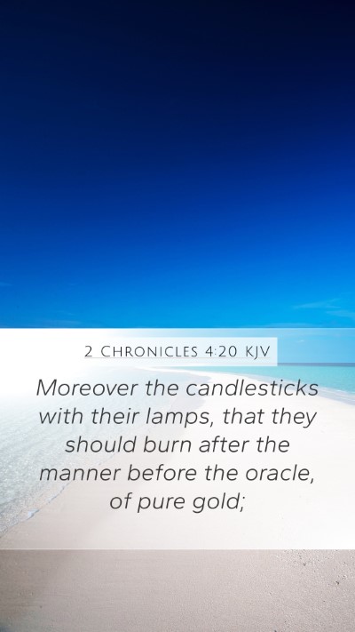 2 Chronicles 4:20 KJV Bible Verse Image