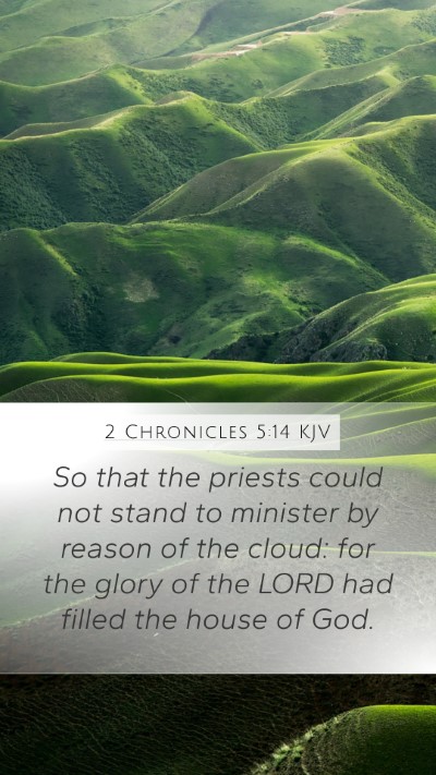 2 Chronicles 5:14 KJV Bible Verse Image
