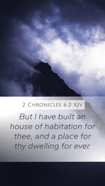 2 Chronicles 6:2 KJV Bible Verse Image
