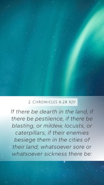 2 Chronicles 6:28 KJV Bible Verse Image